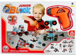 Juego de construcción Junior Block con taladro – set de construcción 10 en 1 para niños 6+