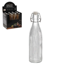 Botella redonda de 550 ml con cierre mecánico