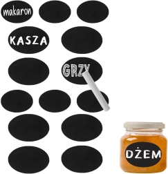 Etiquetas adhesivas de pizarra para tarros con tiza - 14 uds.