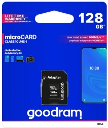 Tarjeta de memoria Goodram microSD 128GB