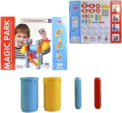 MaDe Juego de construcción con imanes - 30 piezas