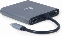 Hub USB‑C 6 en 1 con HDMI, VGA, USB 3.0, lector de tarjetas, audio y Power Delivery