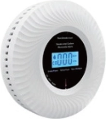 Detector inalámbrico de monóxido de carbono y humo SafeSensor 5000 2 en 1 con batería Li‑ion