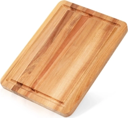 Tabla de madera para cortar y servir 28 × 20 cm de acacia