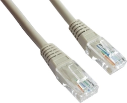 Cable patch cat. 5e 3 m gris