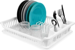 Escurreplatos blanco 46 × 37 × 8,5 cm