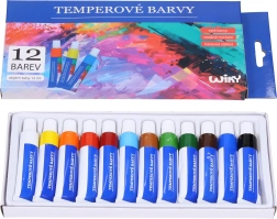 Tempera en set metálico 12×12 ml