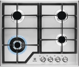 Placa de cocina a gas con quemador wok, 60 cm