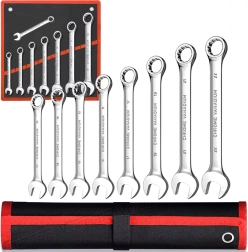 Juego de llaves combinadas de carraca 8 uds 8–22 mm con estuche
