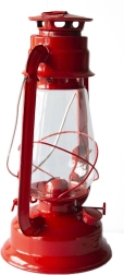 Lámpara de queroseno 30 cm roja