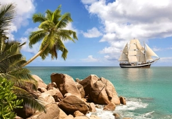 Puzzle de 1500 piezas Sailing in Paradise 68 × 47 cm Castorland