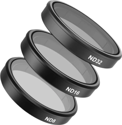 Kit de filtros CPL y ND8/16/32 TELESIN para DJI ACTION 5 PRO / ACTION 4 / ACTION 3