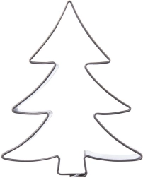 Cortador para galletas con forma de árbol de acero inoxidable 6,7 cm