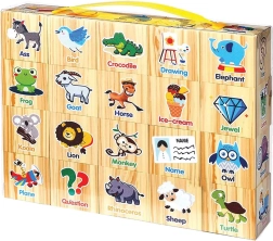 Cubos educativos de espuma para niños – inglés y números, 20 uds.