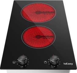 Placa de inducción IsEasy de doble zona con mandos