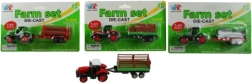 Tractor con remolque de metal y plástico 16,5 cm