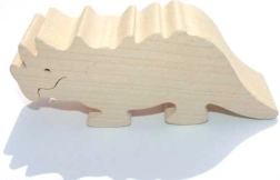 Animalito de madera triceratops
