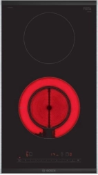 Placa de cocción vitrocerámica de vidrio Domino con DirectSelect y PowerBoost