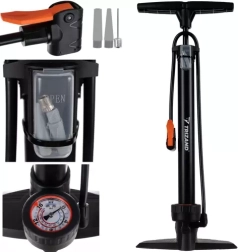 Bomba de pie con manómetro TRIZAND 16 bar