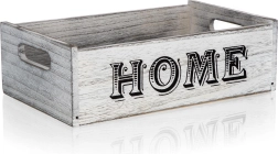 Caja decorativa de madera HOME 29 × 18 × 9 cm