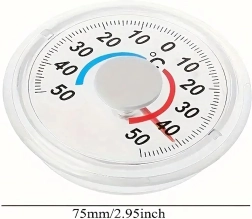 Termómetro analógico autoadhesivo para ventana e interior −50 a +50 °C