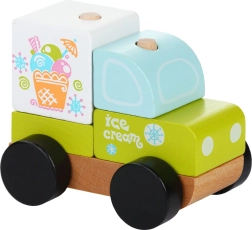 Carrito de helados - rompecabezas de madera para niños