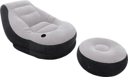 Sillón inflable con reposapiés INTEX