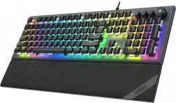 Teclado gaming AURORA K-5 con retroiluminación RGB e interruptores rojos
