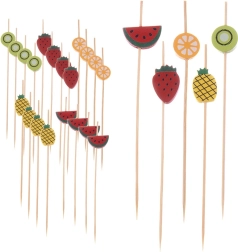 Palillos de bambú para canapés 12 cm, 20 uds.