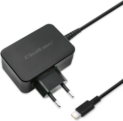 QOLTEC cargador de red USB‑C 65 W con Power Delivery y Quick Charge, negro