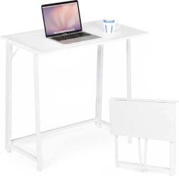 Escritorio plegable para ordenador 80 × 45 cm blanco modernhome