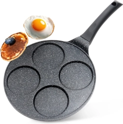 Sartén de granito para huevos con 4 cavidades BLACK LINE 26 cm