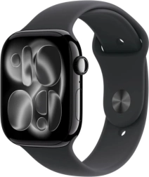 Apple Watch Series 11 GPS 46 mm caja de aluminio onyx, correa deportiva negra S/M