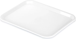Bandeja de servicio de plástico blanca 45,5 × 35,5 cm