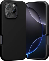 Funda de silicona Vention para iPhone 16 Pro con MagSafe (negra)
