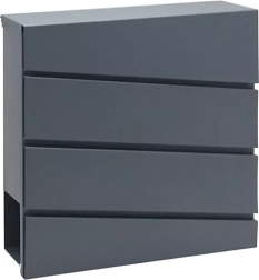 Buzón de acero galvanizado con portaperiódicos