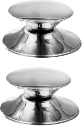 Botones de acero para tapas GRANDE, 2 uds