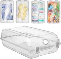 Caja transparente con cierre para zapatos 33 × 19 × 10 cm