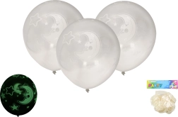 Globos 30 cm – set de 6 uds., brillan en la oscuridad