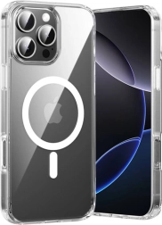 Funda magnética transparente Vention para iPhone 16 Pro Max con MagSafe