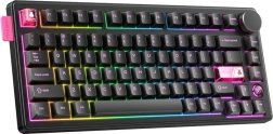 Teclado mecánico para gaming ONIKUMA MT706, inalámbrico y con cable, RGB, negro