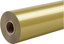 Vinilo termotransferible HTVRONT Pure dorado 30,5 cm × 1,8 m