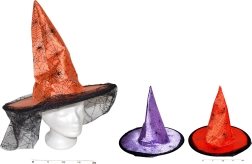 Sombrero de bruja 41x35 cm