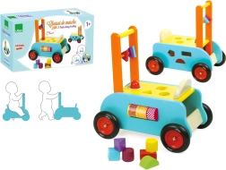 Carrito de madera multifuncional Vilac 3 en 1 para niños