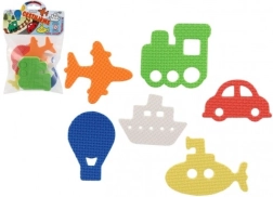 Pegatinas de espuma para el baño – medios de transporte, 6 uds