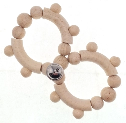 Sonajero de madera con cascabel de Hess