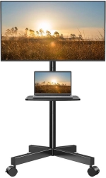 Soporte de TV móvil con ruedas 23–60" Perlesmith