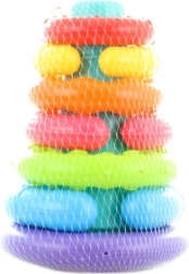 Columna apilable con anillos para bebés