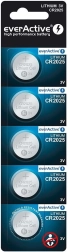 Pilas de botón EverActive CR2025 3V, 5 uds.