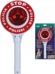 Disco policial con luz a pilas